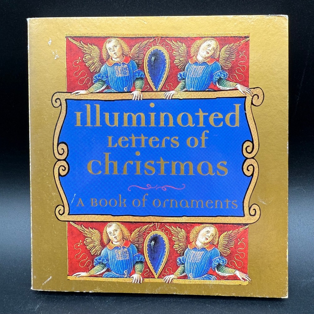 Illuminated Letters of Christmas Ornament Book Nativity Gothic Calligraphy Set